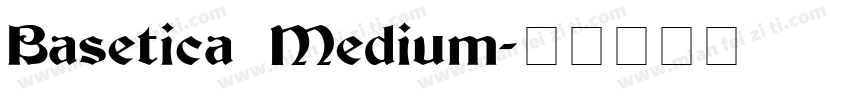 Basetica Medium字体转换
